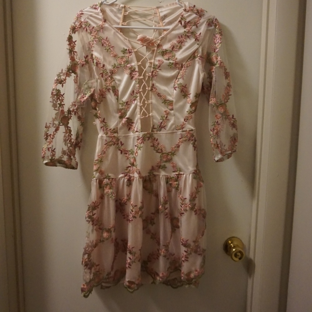 NWT Backless floral dress